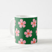 Green Y2K Wildblume Bold Retro Spring Kitchen Kaffeetasse (Vorderseite Links)