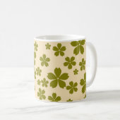 Green Y2K Wildblume Bold Retro Spring Kitchen Kaffeetasse (VorderseiteRechts)