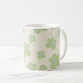 Green Y2K Wildblume Bold Retro Spring Kitchen Kaffeetasse (VorderseiteRechts)