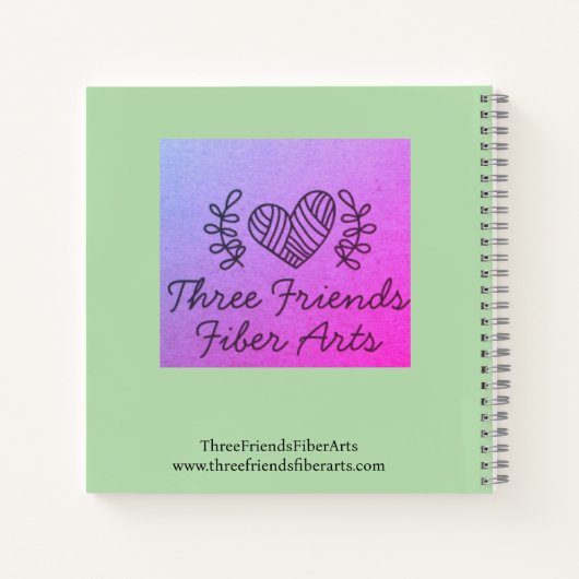 Green Yarn-Notebook Notizblock (Rückseite)
