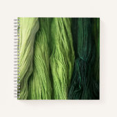 Green Yarn-Notebook Notizblock (Vorderseite)