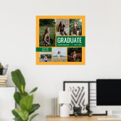 Green & Yellow 6 Foto Abschluss Poster (Heimbüro)