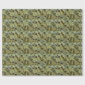 Green Yellow Alligator Crocodile Dragon Leather Geschenkpapier (Flach)