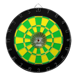 Green Yellow Black Dartboard 2025 Dartscheibe