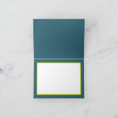 Green Yellow Bouquet Orchids Lilies Happy Birthday Karte (Innenseite)