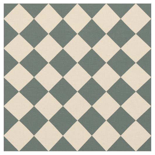 Green Yellow Checker Diamond Pattern Stoff (Nahaufnahme)