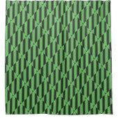 Green & Yellow Checkered Tubes von Kenneth Yoncich Duschvorhang (Vorderseite)
