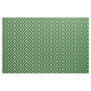 Green & Yellow Checkered Tubes von Kenneth Yoncich Stoff