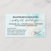 Green Yellow Circle Baker Cake Maker Visitenkarte (Rückseite)