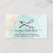 Green Yellow Circle Baker Cake Maker Visitenkarte (Vorderseite)