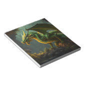 Green & Yellow Dragon Notizblock (angewinkelt)