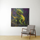 Green & Yellow Dragon Wandteppich (Beispiel)