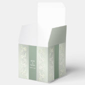 Green Yellow Floral Fee Box Geschenkschachtel (Geöffnet)