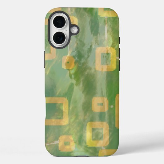 Green Yellow Geometric iPhone / iPad Gehäuse Case-Mate iPhone Hülle (Rückseite)