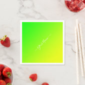 green yellow gradient - elegant serviette (Beispiel)