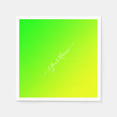 green yellow gradient - elegant serviette (Vorderseite)