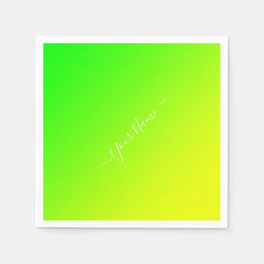 green yellow gradient - elegant serviette (Vorderseite)