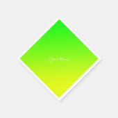 green yellow gradient - elegant serviette (Ecke)