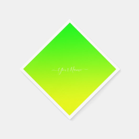 green yellow gradient - elegant  serviette (Ecke)