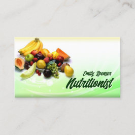 Green & Yellow Gradient Healthlife/Diet Card Visitenkarte