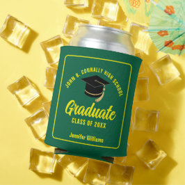 Green Yellow Graduate Custom 2025 Graduation Party Dosenkühler