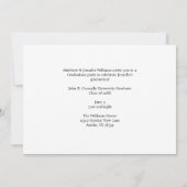 Green Yellow Graduate Foto 2025 Graduation Party Einladung (Rückseite)