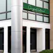 Green Yellow gratulations Class of 2024 Grads Banner (Äußeres Gebäude)