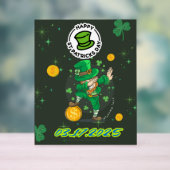 Green Yellow Illustration St. Patrick`s Day Acrylschild (Neutral)