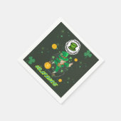 Green Yellow Illustration St. Patrick`s Day Serviette (Ecke)