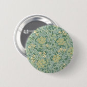 Green Yellow Jasmine von William Morris Button (Vorne & Hinten)