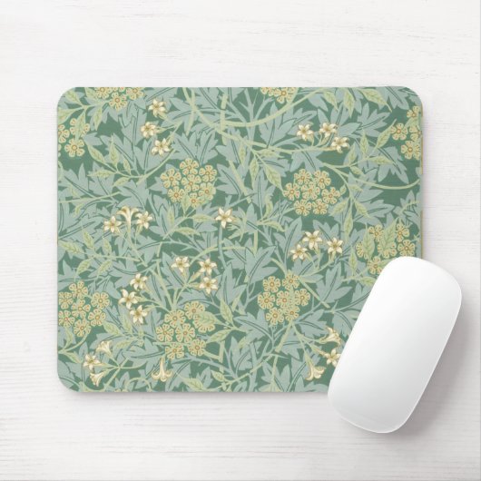 Green Yellow Jasmine von William Morris Mousepad (Mit Mouse)
