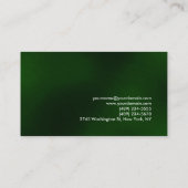 Green Yellow Modern Einzigartiger Berater Visitenkarte (Rückseite)