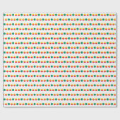 Green Yellow Red Circles Wrapper Paper Geschenkpapier (Flach)
