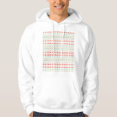 Green-Yellow-Red Pixel knit Pattern Hoodie (Vorderseite)