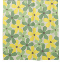 Green Yellow Retro Y2K 70er Blume Muster