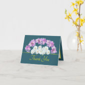 Green Yellow Roses Crocuses Garland Vielen Dank Karte (Gelbe Blume)