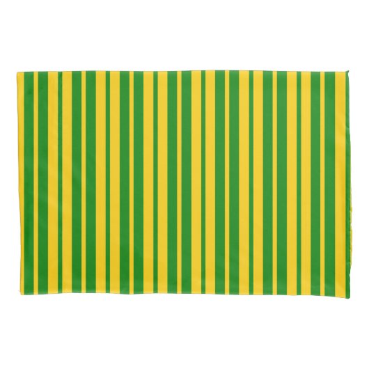 Green Yellow Stylish Stripes Pattern Design  Kissenbezug (Vorderseite)