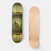 Green Yin Yang mit Baum des Lebens Skateboard (Vorderseite)