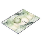 Green Yin Yang Serenity Notizblock (Linke Seite)