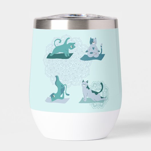 Green Yoga Cats (Vorderseite)