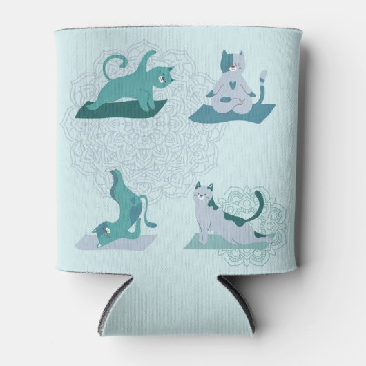 Green Yoga Cats Dosenkühler (Vorderseite)