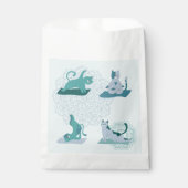 Green Yoga Cats Geschenktütchen (Vorderseite)
