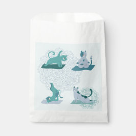 Green Yoga Cats Geschenktütchen