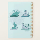 Green Yoga Cats Planer (Rückseite)