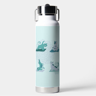 Green Yoga Cats Trinkflasche