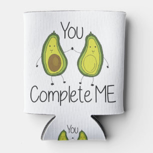 Green you Complete Me Avocado Cartoon Friends Dosenkühler