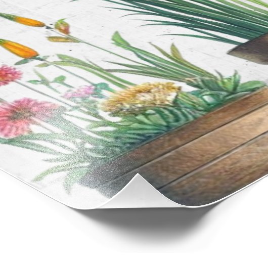 Green Your City Vertikal Garden Betonwall Art Fotodruck (Ecke)