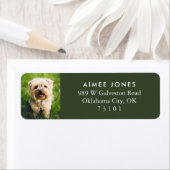 Green Your Pet's Photo Custom Return Address Label (Insitu)