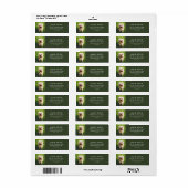 Green Your Pet's Photo Custom Return Address Label (Vorne)
