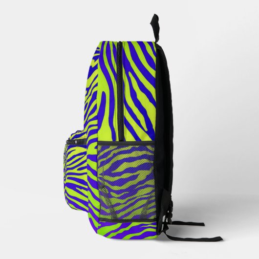 Green Zebra Bedruckter Rucksack (Rechts)